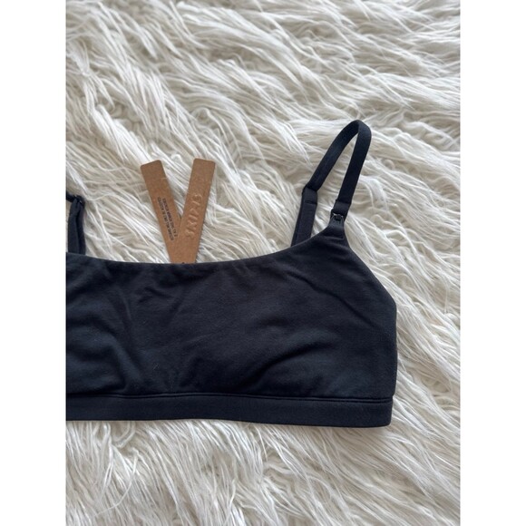 Skims Cotton Jersey Maternity Nursing Scoop Bralette
Soot Size Small - Picture 5 of 8